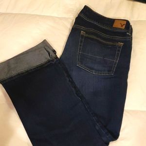 American Eagle Cuffed Jean Capris